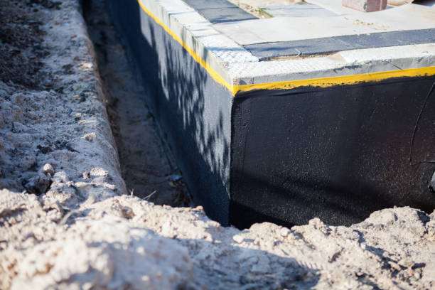 Residential Interior Drainage System installation at a Horton, MI home by SJ Waterproofing Pros
